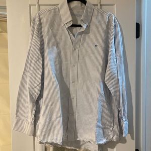 Southern Tide Blue Stripe Long Sleeve Button Down Shirt